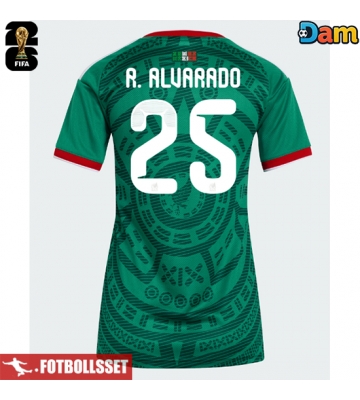 Mexiko Roberto Alvarado #25 Hemmatröja Dam VM 2026 Kortärmad